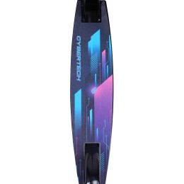 Самокат 2-х колесный COMIRON 145мм Сlassic GT2021-G3 / Cybertech /, розовый/голубой (грипсы черно-голубые)