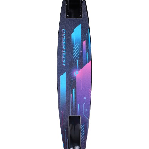 Самокат 2-х колесный COMIRON 145мм Сlassic GT2021-G3 / Cybertech /, розовый/голубой (грипсы черно-голубые)