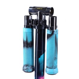 Самокат 2-х колесный COMIRON 145мм Сlassic GT2021-G3 / Cybertech /, розовый/голубой (грипсы черно-голубые)