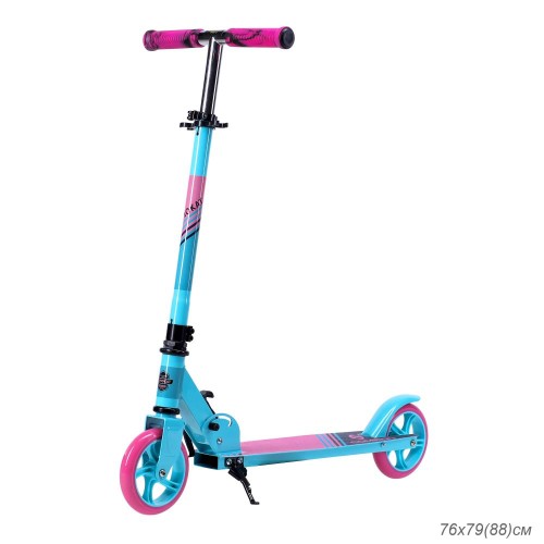 Самокат 2-х колесный COMIRON 145мм Сlassic GT2021-С4, розовый/голубой (грипсы розово-черные)