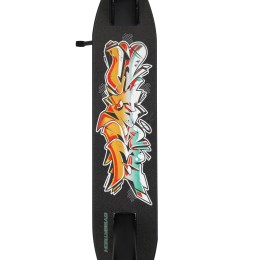 Самокат 2-х колесный Woohooo Flyke / колеса 145мм / Graffity, черно-бирюзовый