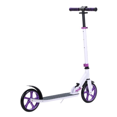 Самокат 2-х колесный Woohooo Vibex / колеса 200мм / Ice Purple, белый/фиолетовый