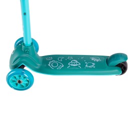 Самокат 3-х колесный COMIRON SUNNY GT806-10 зеленый космос