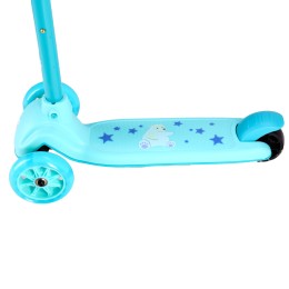 Самокат 3-х колесный COMIRON SUNNY GT806-11 бирюзовый мишка