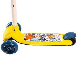 Самокат 3-х колесный COMIRON SUNNY GT806-4 желтый синий