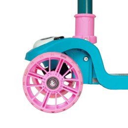 Самокат 3-х колесный COMIRON Yeenot Панда E300/1, голубой/розовый