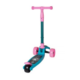 Самокат 3-х колесный COMIRON Yeenot Панда E300/1, голубой/розовый