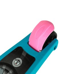 Самокат 3-х колесный COMIRON Yeenot Панда E300/1, голубой/розовый