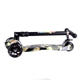 Самокат 3-х колесный JP-MG-03BZ2 хаки светятся колеса