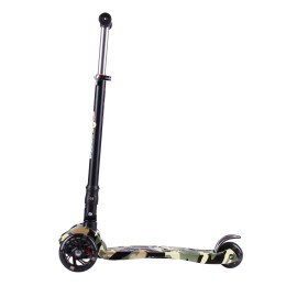 Самокат 3-х колесный JP-MG-03BZ2 хаки светятся колеса