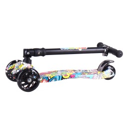 Самокат 3-х колесный JP-MG-03BZ3 граффити светятся колеса