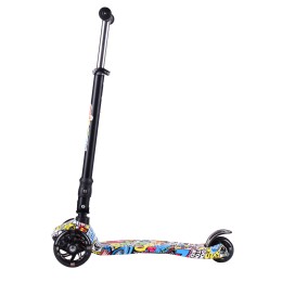 Самокат 3-х колесный JP-MG-03BZ3 граффити светятся колеса