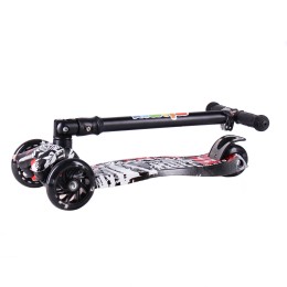 Самокат 3-х колесный JP-MG-03BZ4 граффити светятся колеса