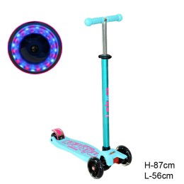 Самокат 3-х колесный JP-MG-03X бирюзовый