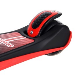 Самокат 3-х колесный SCOOTER 109A, ЧЕРНЫЙ/красный