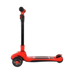 Самокат 3-х колесный SCOOTER 109A, КРАСНЫЙ/черный