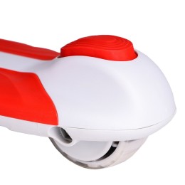 Самокат 3-х колесный SCOOTER Aero ML-718 с музыкой, фонарем, светящимися колесами, красный/белый