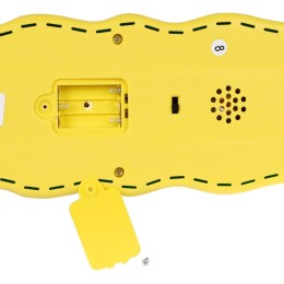 Самокат 3-х колесный SCOOTER Дино 8101 с сиденьем, зелёный/желтый, с музыкой и подсветкой