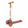 Самокат 3-х колесный SCOOTER Hyper / HQ-905 МУЗЫКАЛЬНЫЙ, оранжевый/серый