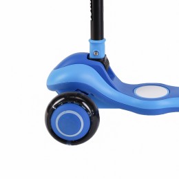 Самокат 3-х колесный SCOOTER Infinity / NR-011 МУЗЫКАЛЬНЫЙ, синий/голубой