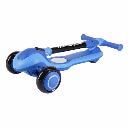 Самокат 3-х колесный SCOOTER Infinity / NR-011 МУЗЫКАЛЬНЫЙ, синий/голубой