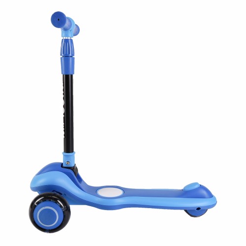 Самокат 3-х колесный SCOOTER Infinity / NR-011 МУЗЫКАЛЬНЫЙ, синий/голубой