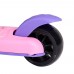 Самокат 3-х колесный SCOOTER Princess MY-528 со светящимися колесами, розовый/фиолетовый