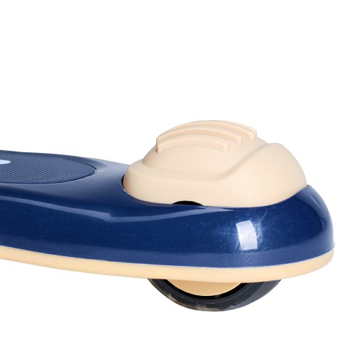 Самокат 3-х колесный SCOOTER Super car / ZR-758, темно-синий/бежевый