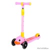 Самокат 3-х колесный SCOOTER Утёнок / 618, розовый
