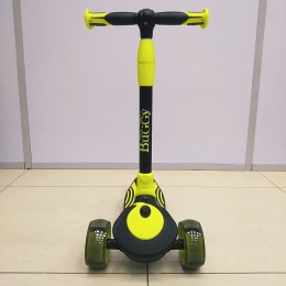 Самокат 3-х колесный Tech Team Buggy (2021) черно-желтый