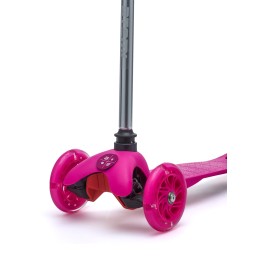 Самокат детский Atemi Baby Road колеса (118/76 мм), AKC01C, светодиоды, РОЗОВЫЙ