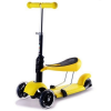 Самокат EVO Kids 3в1 со светящимися колесами и съемным регулируемым сиденьем, желтый