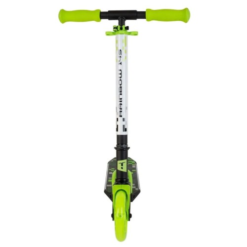 Самокат Tech Team Rainbow 145 black/green (светящиеся колеса и дека)