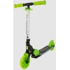 Самокат Tech Team Rainbow 145 black/green (светящиеся колеса)