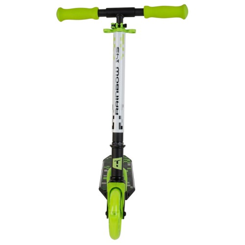 Самокат Tech Team Rainbow 145 black/green (светящиеся колеса)