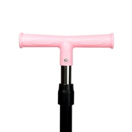 Самокат трехколесный облегчённый от 2-х лет Yeenot GT105-10, светящиеся колёса, нежно-розовый с Лисой