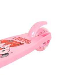 Самокат трехколесный облегчённый от 2-х лет Yeenot GT105-10, светящиеся колёса, нежно-розовый с Лисой