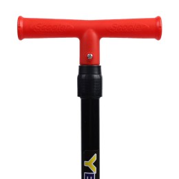 Самокат трехколесный облегчённый от 2-х лет Yeenot GT105-4, светящиеся колёса, красный со Львёнком