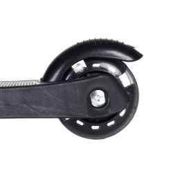 Самокат трехколесный облегчённый от 2-х лет Yeenot GT2018-15, светящиеся колёса,чёрный с Енотом