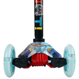 Самокат трехколесный от 3-х лет Yeenot GT4108P38, светящиеся колёса, синий/голубой/нежно-голубой