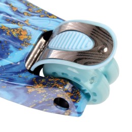 Самокат трехколесный от 3-х лет Yeenot GT4108P38, светящиеся колёса, синий/голубой/нежно-голубой