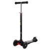 Самокат трехколесный от 3-х лет Yeenot Kids GT4108, свет. колёса PU 120мм ABEC7, "X" с 2 колесами сзади, чёрный