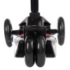 Самокат трехколесный от 3-х лет Yeenot Kids GT4108, свет. колёса PU 120мм ABEC7, "X" с 2 колесами сзади, чёрный
