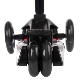 Самокат трехколесный от 3-х лет Yeenot Kids GT4108, свет. колёса PU 120мм ABEC7, "X" с 2 колесами сзади, чёрный