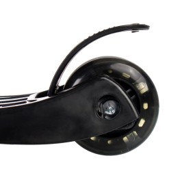 Самокат трехколесный от 3-х лет Yeenot Kids GT4108, свет. колёса PU 120мм ABEC7, "X" с 2 колесами сзади, чёрный