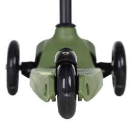 Самокат трехколесный Yeenot GT2018-17, светящиеся колёса PU110мм, цвет Хакки