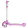 Самокат трехколесный Yeenot GT2018-3, свет. колёса PU 110мм, розовый (певица)