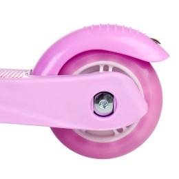 Самокат трехколесный Yeenot GT2018-3, свет. колёса PU 110мм, розовый (певица)