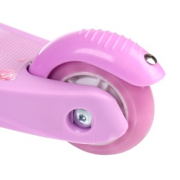 Самокат трехколесный Yeenot GT2018-3, свет. колёса PU 110мм, розовый (певица)