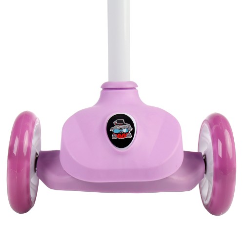 Самокат трехколесный Yeenot GT2018-3, свет. колёса PU 110мм, розовый (певица)